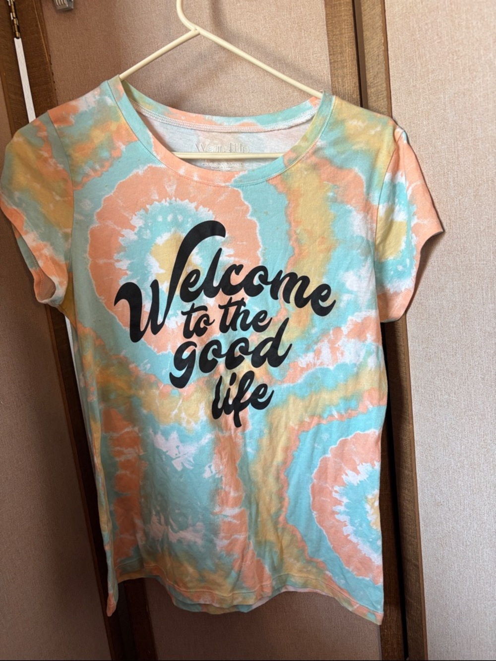 Wound Up Pastel Tie-Dye Tee Junior XXL